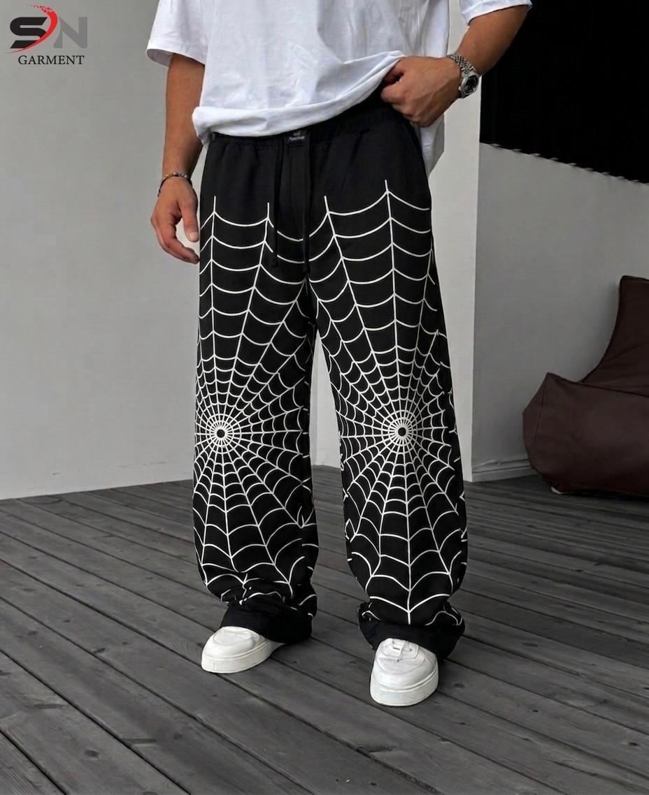 Baggy Graphic Print Trousers