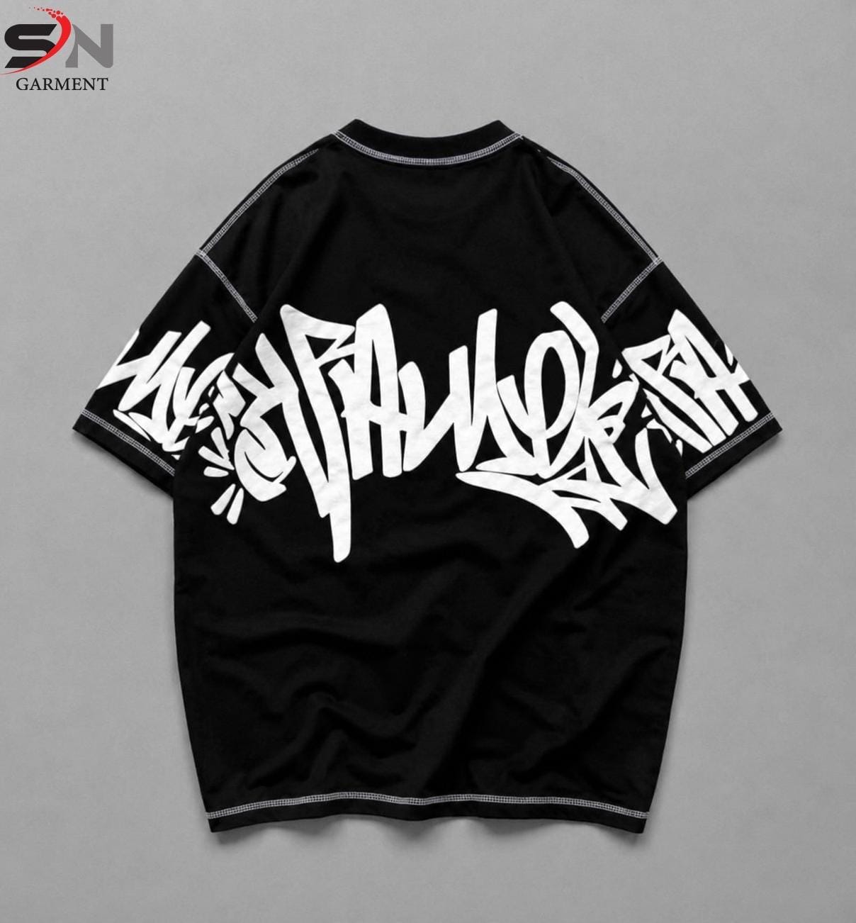 5 threads  embosed printed Drop Shoulder