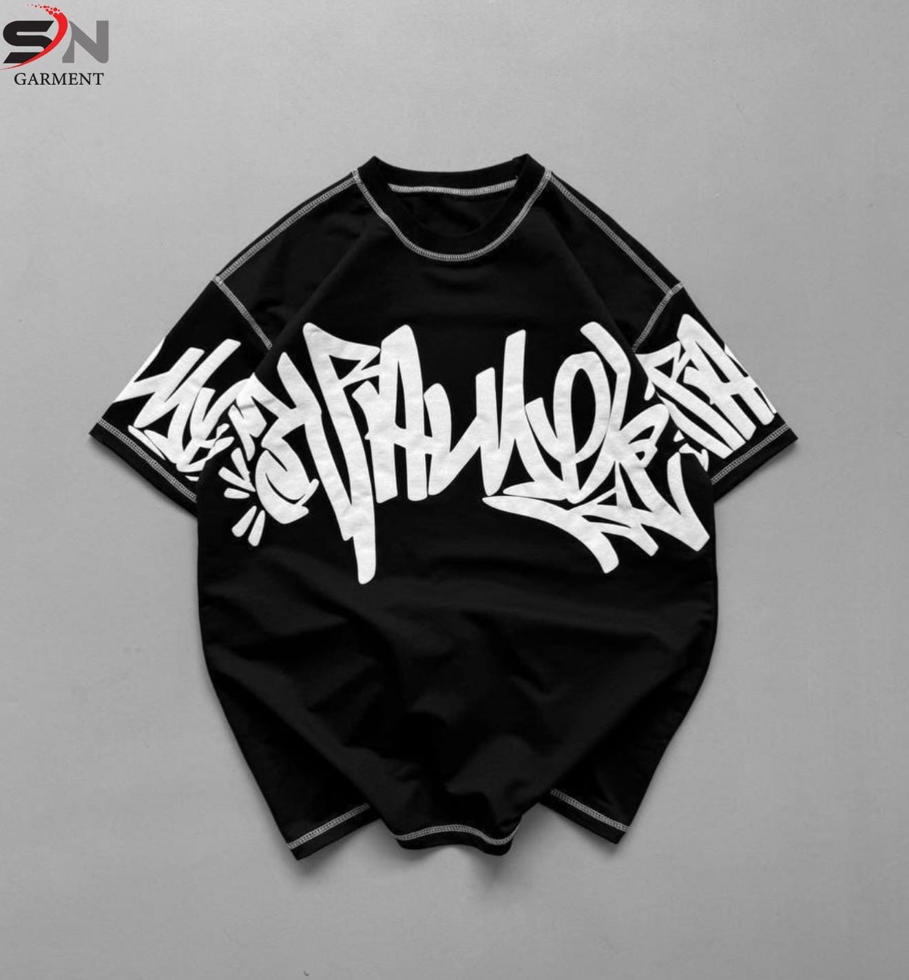 5 threads  embosed printed Drop Shoulder