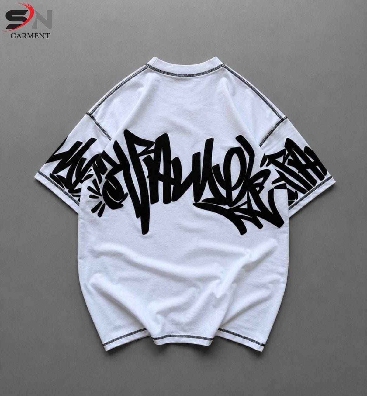 5 threads  embosed printed Drop Shoulder