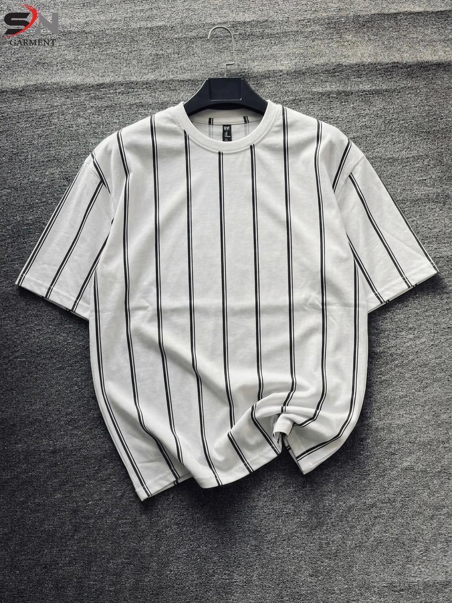 Stripe Printed  Dropshoulder