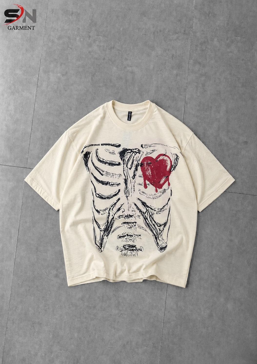 Melted Printed  Drop Shoulder