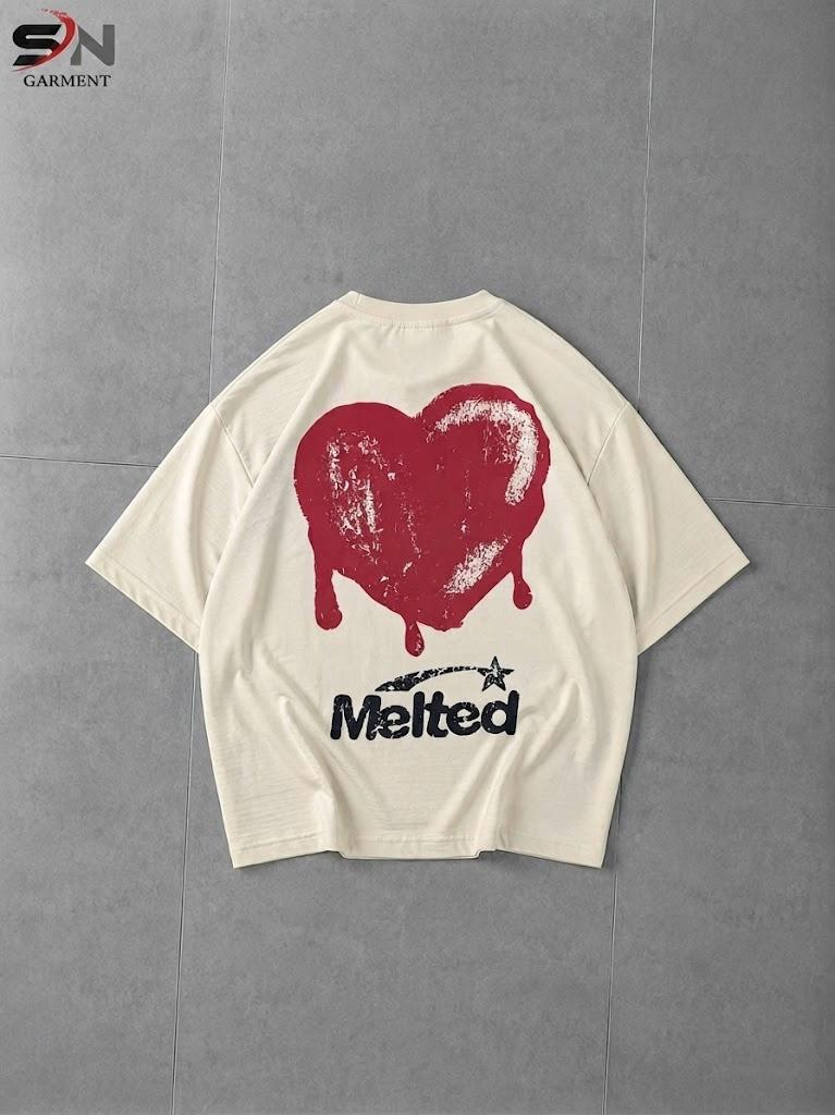 Melted Printed  Drop Shoulder