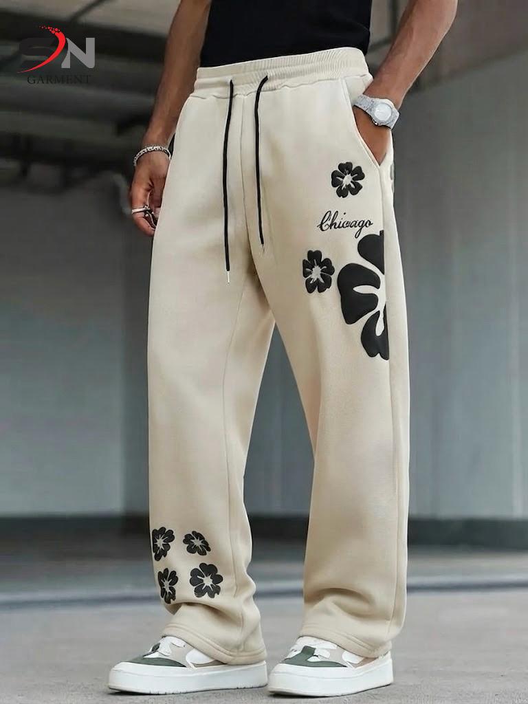 Chicago Printed  Baggy Trousers