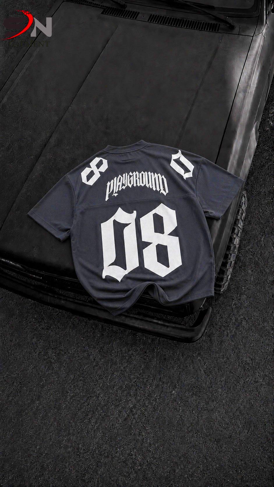 Front Back  08 Embossed Printed  Drop Shoulder