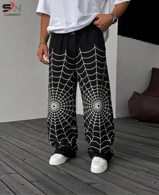 Baggy Graphic Print Trousers