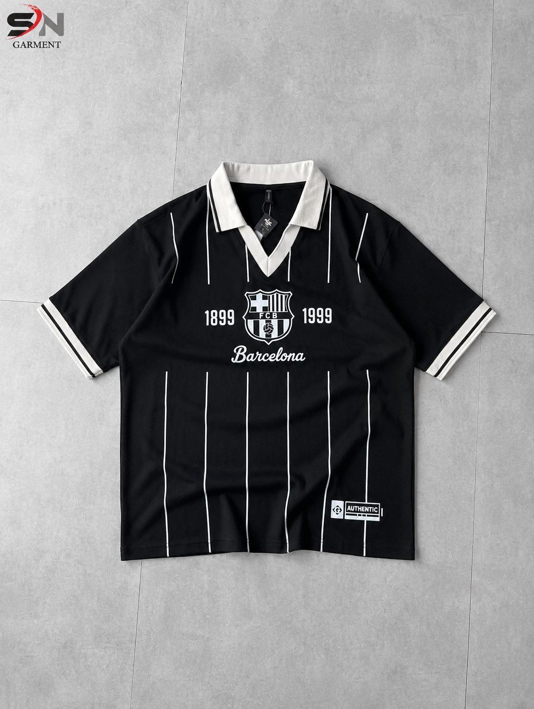 Barcelona FCB V Neck style Polo Drop