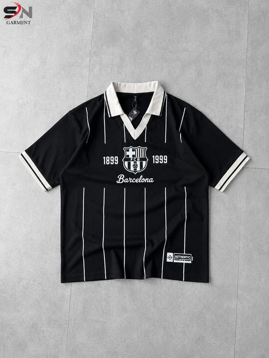 Barcelona FCB V Neck style Polo Drop