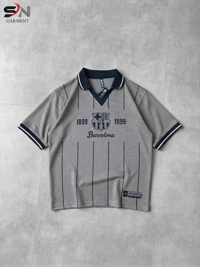 Barcelona FCB V Neck style Polo Drop