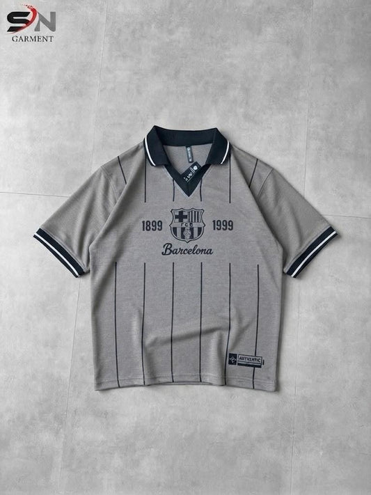 Barcelona FCB V Neck style Polo Drop