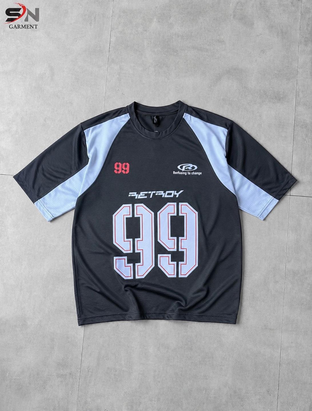 99 printed  Panel Dropshoulder